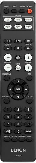 Denon Ηχοσύστημα 2.0 D-M41DAB RCDM41DAB+SCM41 60W με CD / Digital Media Player και Bluetooth Black/Walnut