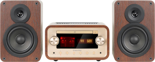 Kruger & Matz Soundsystem 2 KM1961 60W mit CD Player und Bluetooth Braun