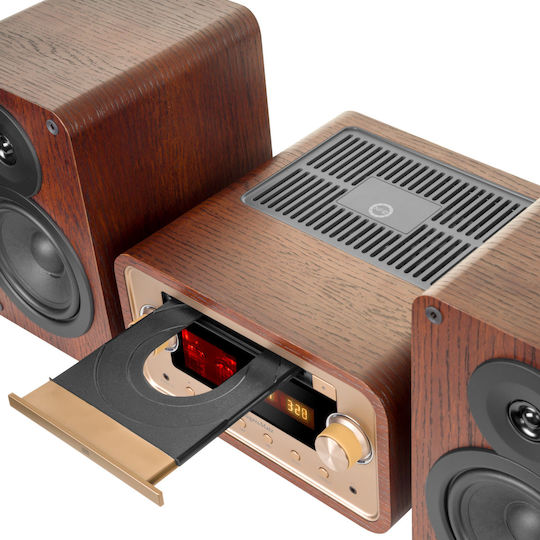 Kruger & Matz Soundsystem 2 KM1961 60W mit CD Player und Bluetooth Braun