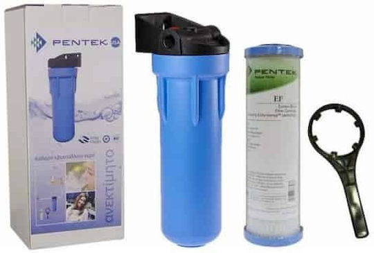 Pentair Slim Line Wasserfiltrationssystem Unter der Spüle / Zentrale Versorgung mit Ersatzfilter Pentek CBR2-10 0,5 μm