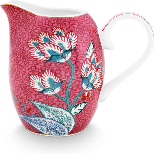 PiP Studio Flower Festival Галерия за сервиране на мляко от порцелан в Розов цвят 1бр