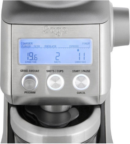 Sage Smart Grinder Pro Electric Coffee Grinder 165W for 450gr Beans and 60 Grind Levels Black