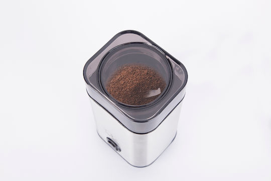 Bella Cucina Electric Coffee Grinder 160W for 55gr Beans Silver