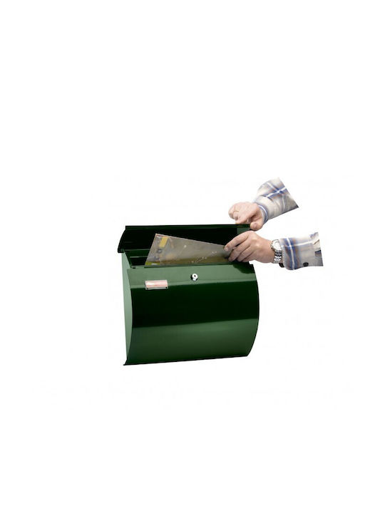 Viometal LTD Verona 3003 Outdoor Mailbox Inox in Silver Color 37.5x10.5x33cm