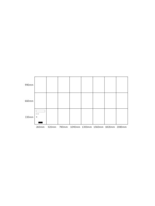 Viometal LTD Athen 801 Außenbereich Briefkasten Metallisch in Weiß Farbe 26x10x33cm