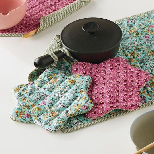 Kentia Fusion Pot Holder Fabric Red 2pcs