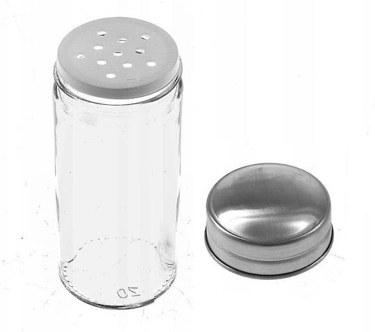 KING Hoff Metallic Tabletop Rotating Spice Rack Silver 13pcs