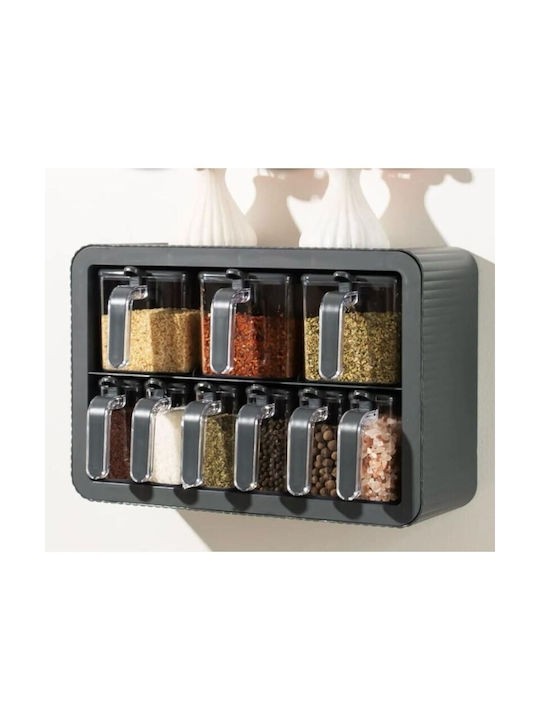 Viosarp Plastic Tabletop Spice Rack with Stand