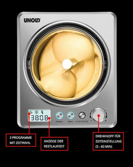 Unold Profi Plus Παγωτομηχανή 2.5lt Ασημί