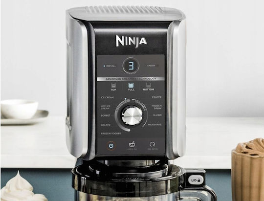 Ninja CREAMi Deluxe 10-in-1 Eismaschine 3x709ml Schwarz/Silber