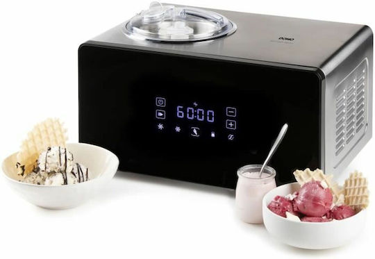 Domo Ice Cream Genius Παγωτομηχανή 1.5lt Μαύρη