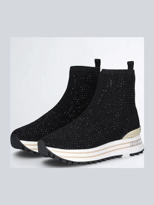 Liu Jo Maxi Wonder 83 Sneakers Μαύρα
