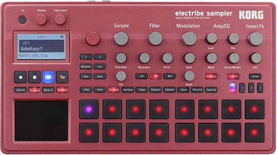 Korg Midi Controller Electribe Sampler Red Set Κόκκινο