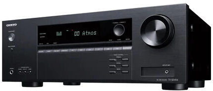 Onkyo TX-SR494 Amplificator Radio Home Cinema 4K 7.2 Canale 135W/6Ω cu HDR și Dolby Atmos Negru