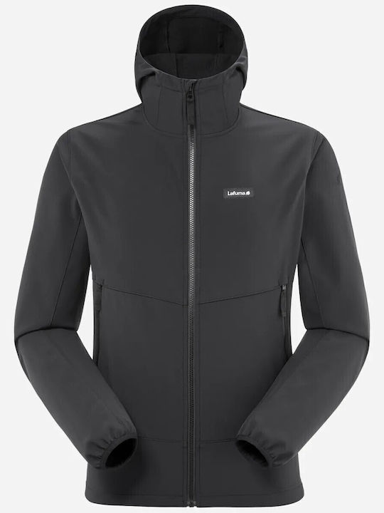 Trackshell Jacke Wasserdicht und Winddicht Black
