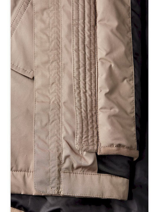 3 in 1 Winter Jacket Parka Beige