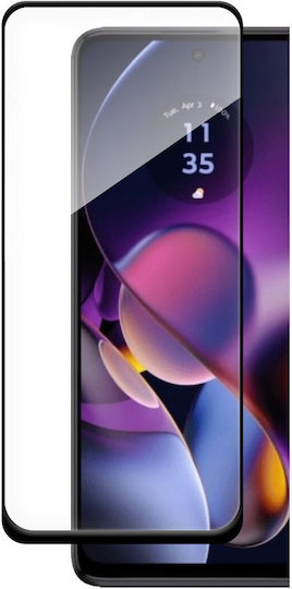 Wozinsky Vollkleber Vollflächig gehärtetes Glas Schwarz (Motorola Moto G54)