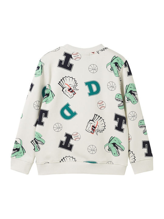 Kids Sweatshirt Ecru Dino