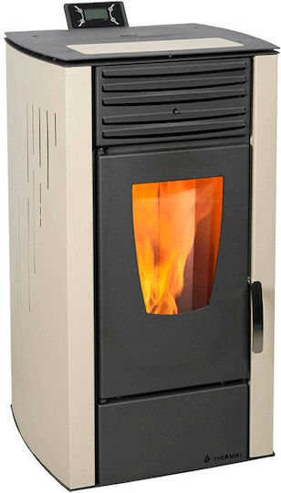 Thermiki 10 Aero Σόμπα Pellet Αερόθερμη 10.22kW Μπεζ