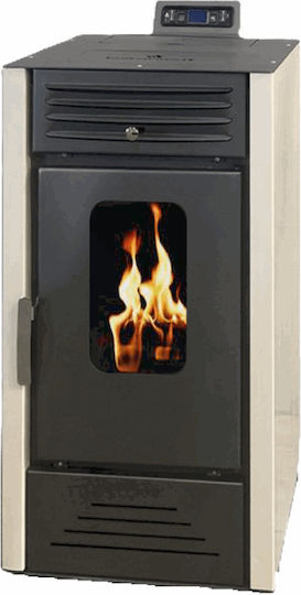 Thermiki 10 Aero Σόμπα Pellet Αερόθερμη 10.22kW Μπεζ