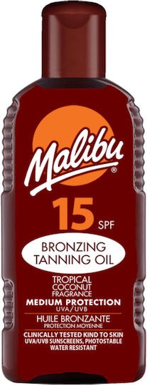 Malibu Tanning Oil Spf15 200ml + Aloe After Sun Gel 200ml