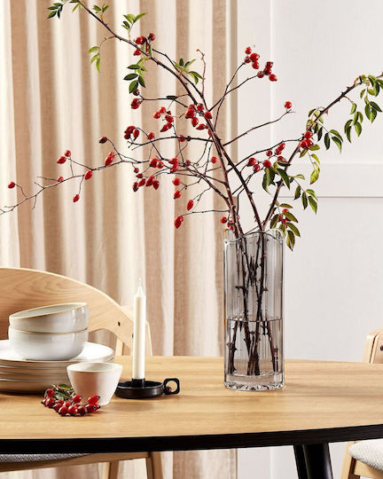 Beliani Decorative Vase Gray