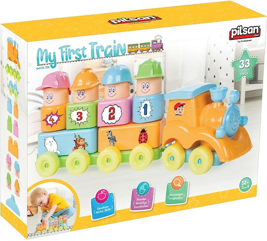Construction Set Pilsan My First Train 33 Pieces