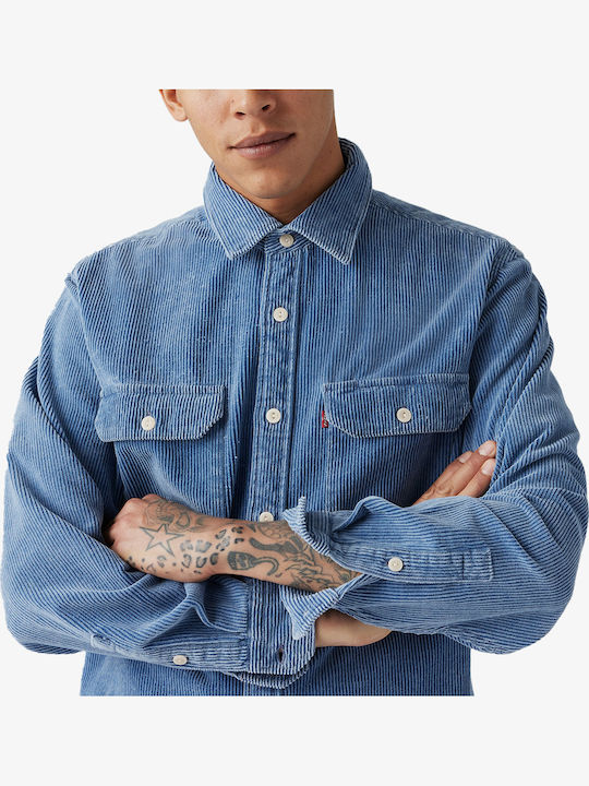Jackson Worker Corduroy Shirt Light Indigo