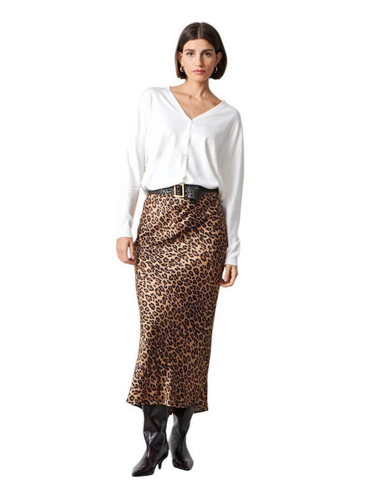 Passager High-waisted Skirt Leopard Coffee