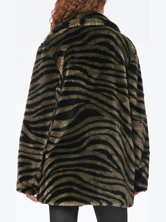 Diane Von Furstenberg Zebra Olive Παλτό