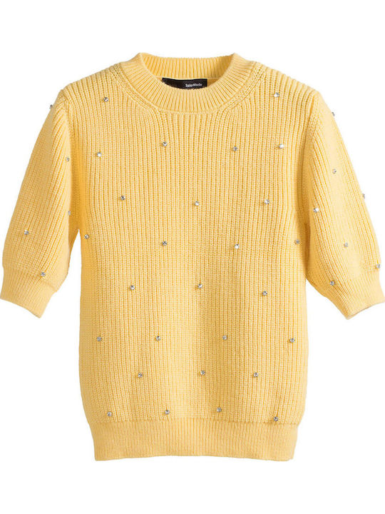 Damen Pullover Yellow