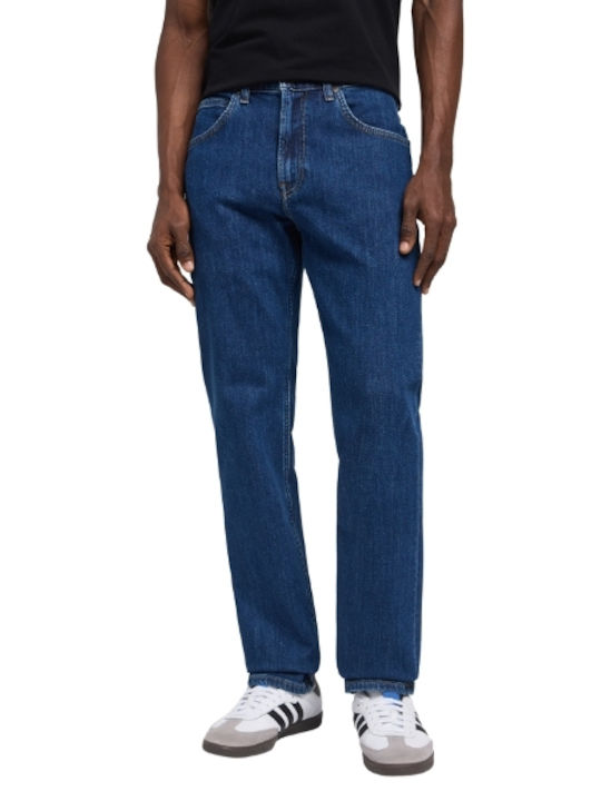 Lee Brooklyn Men's Elastic Straight Dark Stonewash Jeans Pants