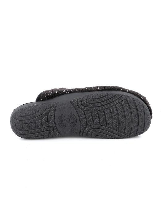 Adam's Shoes Winter Women's Slippers in Black color