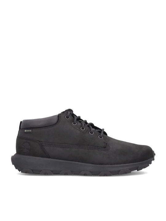 Park Mid Leather Black Men's Boots