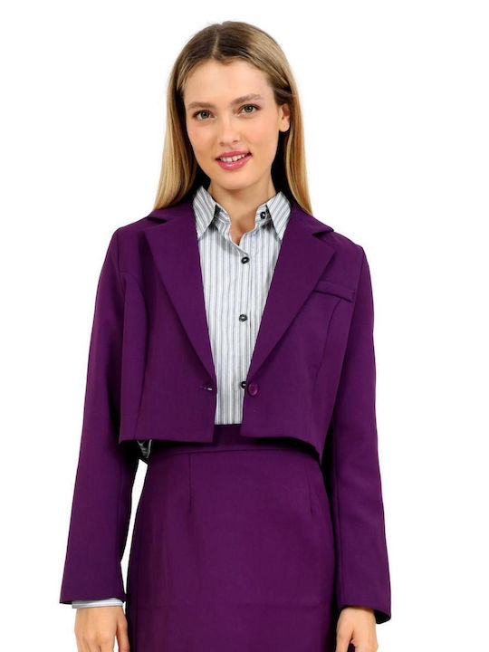 Doca Short Women's Blazer Purple