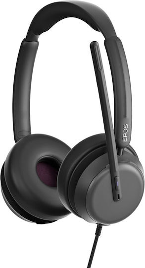 Epos IMPACT 860T ANC Надушници Мултимедийни слушалки с микрофон и връзка USB-A / USB-C в Черен цвят