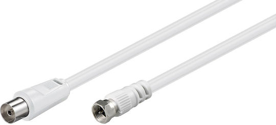 Goobay Καλώδιο Δορυφορικής F-Connector male - Coax female 5m (11831)