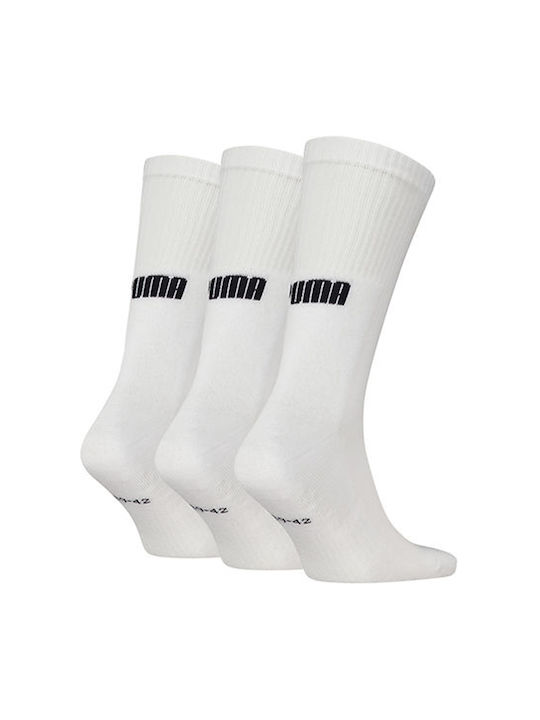 Puma Unisex Athletic Socks White 3 Pairs