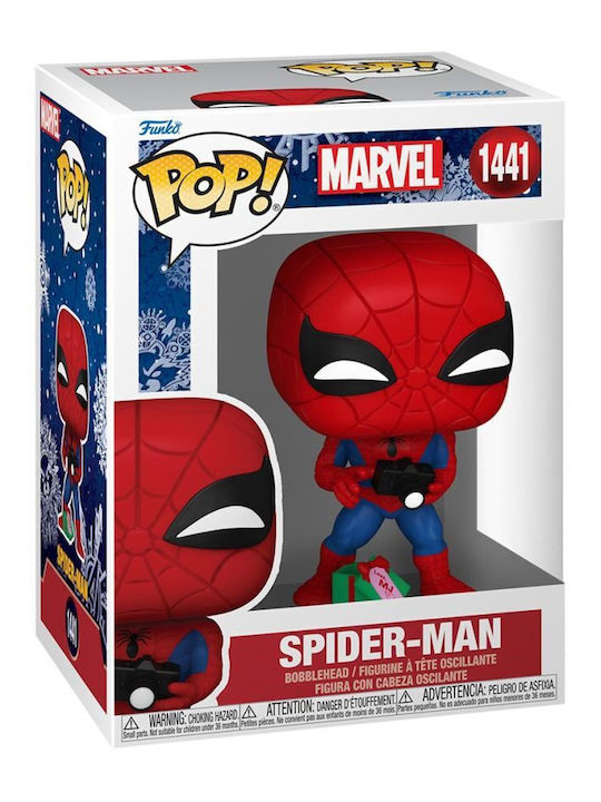 Funko Поп! Marvel - Spider-Man с отворен подарък 1441 Люлееща се глава