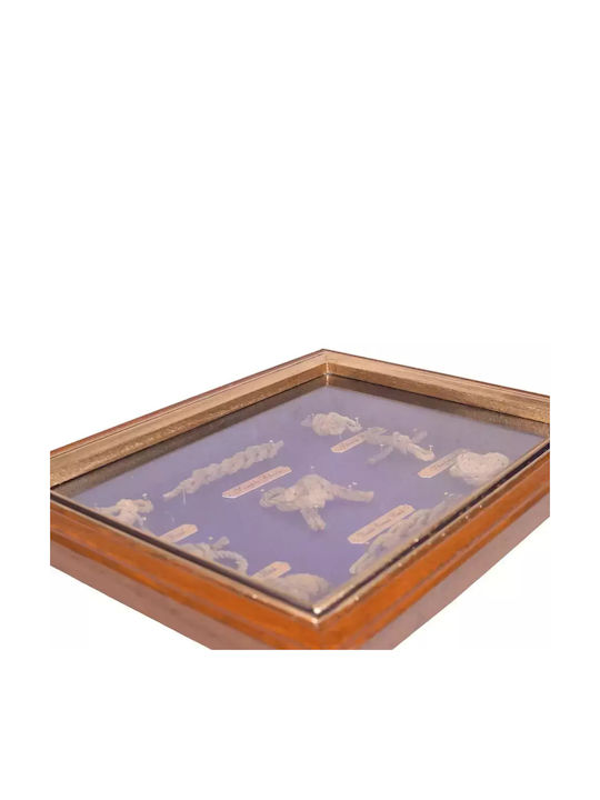 SP Souliotis Διακοσμητικό Τοίχου από Ξύλο 25x25cm