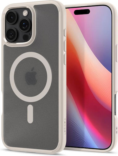 Spigen Ultra Hybrid MagFit Umschlag Rückseite Kunststoff 2mm Frost Natural Titanium (iPhone 17 Pro / iPhone 16 Pro)