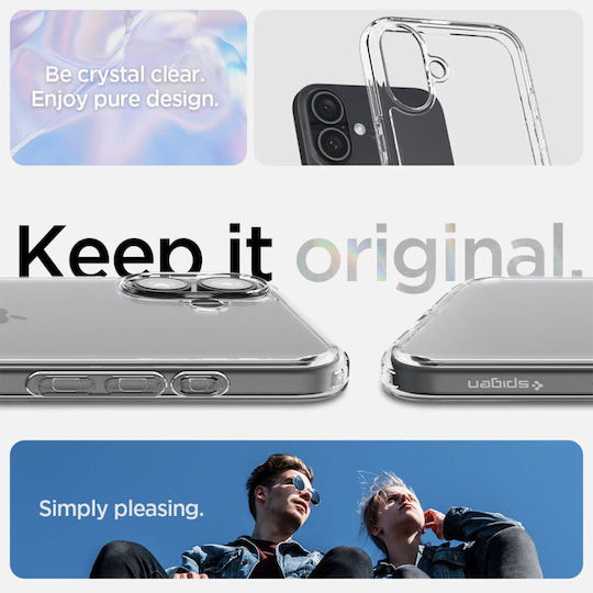 Spigen Ultra Hybrid Umschlag Rückseite Kunststoff 2mm Crystal Clear (iPhone 16)