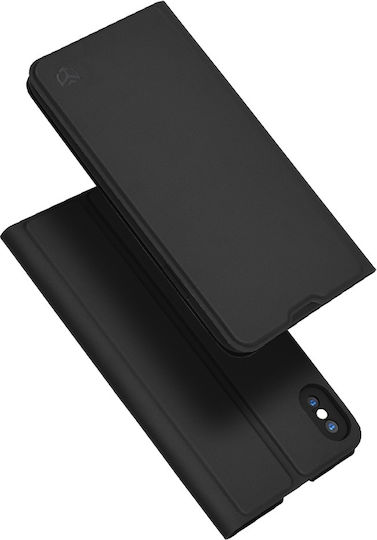 Techsuit Книга Силикон Черен (iPhone XS Max)