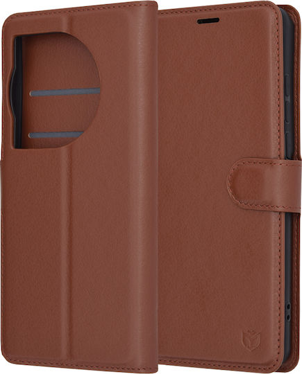 Techsuit Buchen Sie Leder Braun (OnePlus 12)