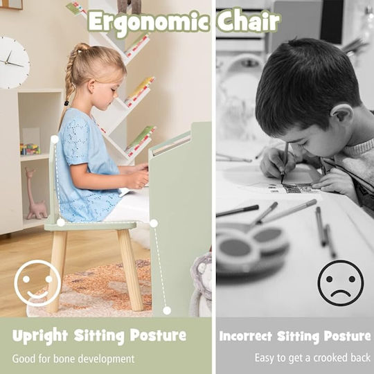 Set Masă cu Scaune pentru Copii pentru Desen Multicolor