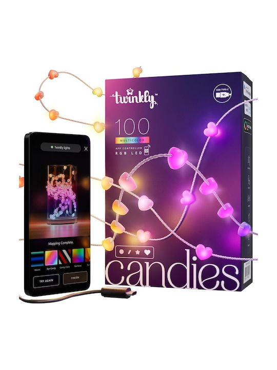 Twinkly Candies Lichterkette für den Außenbereich 6m
