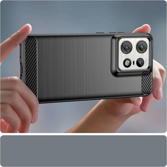 Techsuit Carbon Задна корица Силикон Син (Motorola Edge 50 Ultra - Motorola)