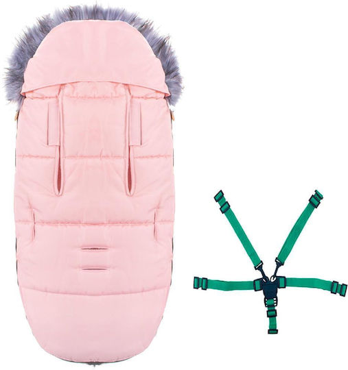 Universal Waterproof Stroller Footmuff 90x45cm Pink