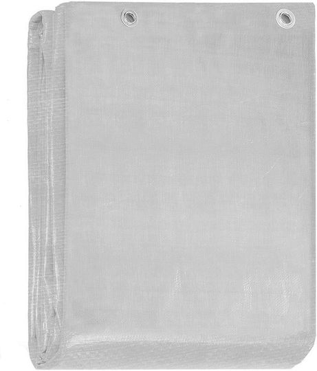 Laminated Waterproof Polyethylene Tarp 210g/m2 4x8m Gray