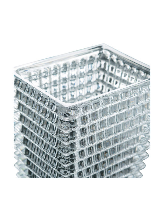 Artekko Decorative Vase Glassy Transparent 16.5x12x28cm